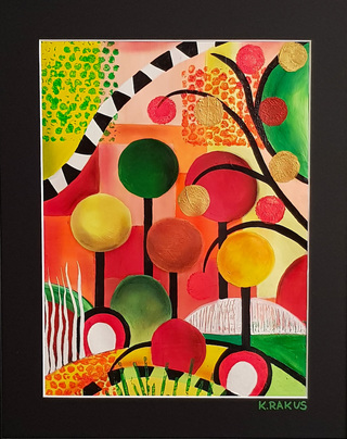 California Dreaming (Acryl-Pastellmischtechnik auf Bristolkarton, gerahmt, 40x50cm) 