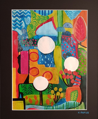 Ein Bild für Naturfreunde I (Acryl- Pastellmischtechnik auf Bristolkarton, gerahmt, 40x50cm)