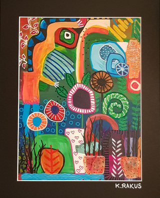 Ein Bild für Naturfreunde II (Acryl- Pastellmischtechnik auf Bristolkarton, gerahmt, 40x50cm)